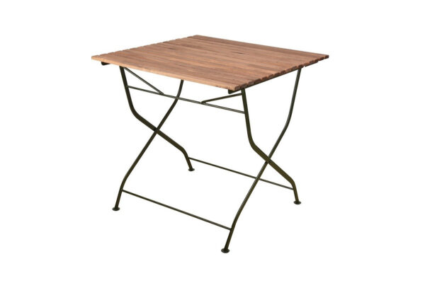 MF003G - Foldable Table Wood/Metal/Green